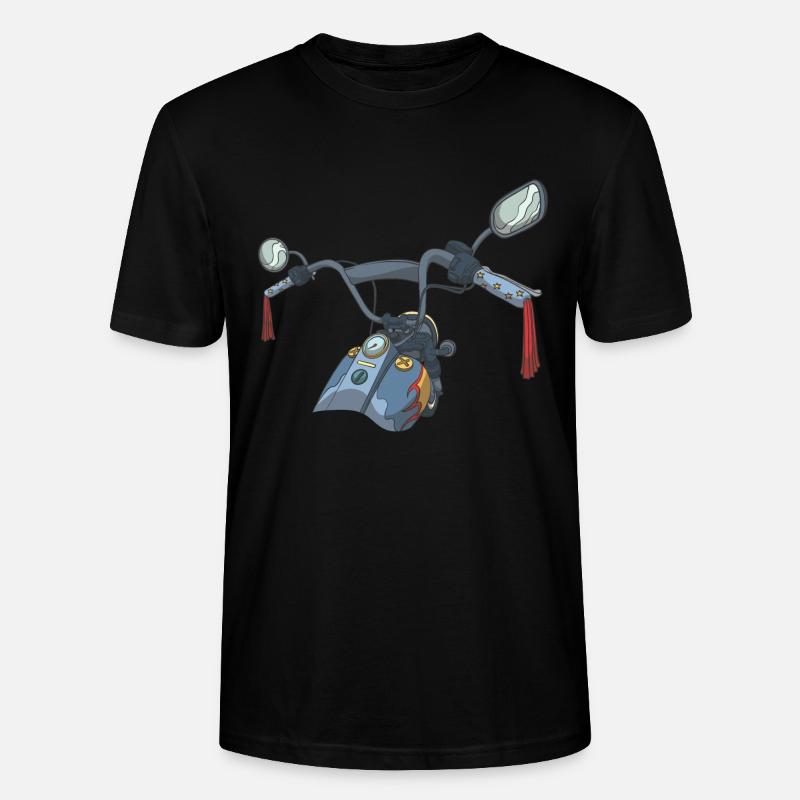 Motorrad Lenker - Stanley/Stella Unisex Bio-T-Shirt CRAFTER - Schwarz