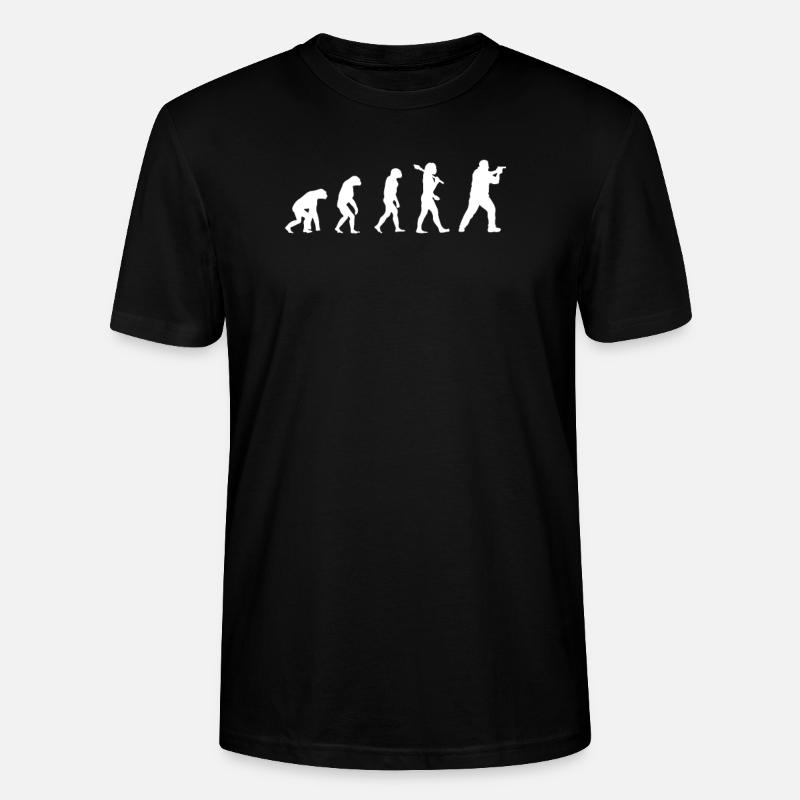Shooting Evolution Nice t-shirt - Stanley/Stella CRAFTER Unisex Organic T-Shirt - black