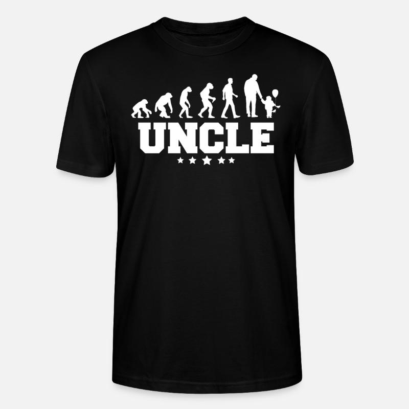 evolution of uncle - Stanley/Stella Unisex Bio-T-Shirt CRAFTER - Schwarz