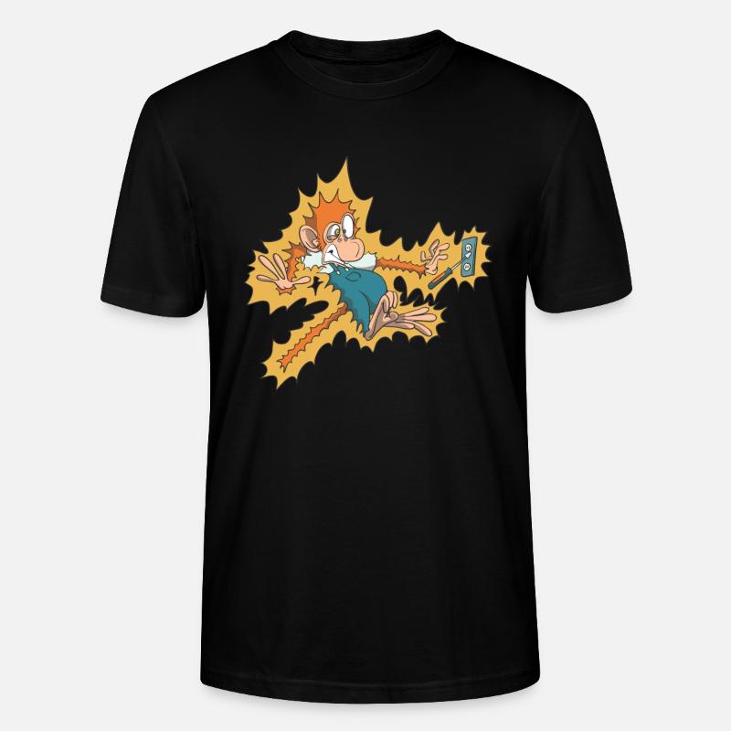 Elektriker an der Steckdose - Stanley/Stella Unisex Bio-T-Shirt CRAFTER - Schwarz