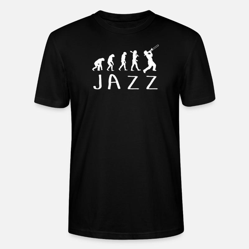 Evolution du jazz - T-shirt bio CRAFTER Stanley Stella Unisexe - noir