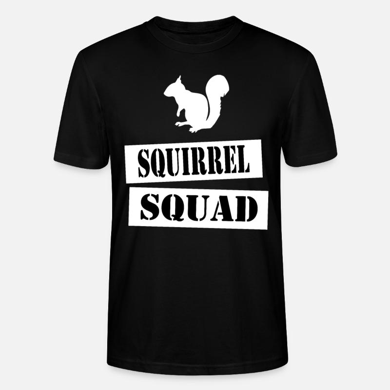 join the squirrel squad - Stanley/Stella CRAFTER Unisex Organic T-Shirt - black