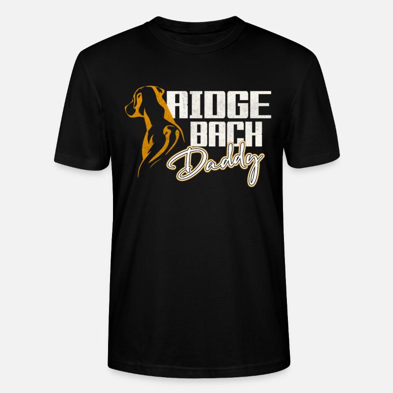 Rhodesian Ridgeback Daddy - Stanley/Stella Unisex Bio-T-Shirt CRAFTER - Schwarz