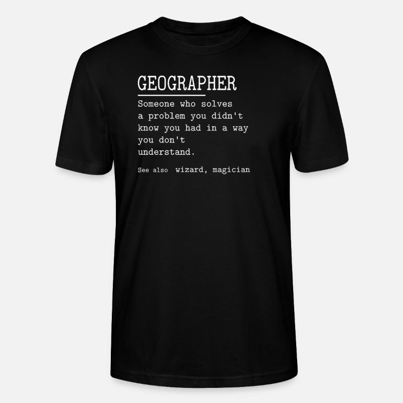 GÉOGRAPHES - T-shirt bio CRAFTER Stanley Stella Unisexe - noir