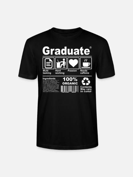 Diplômé - T-shirt bio CRAFTER Stanley Stella Unisexe - noir
