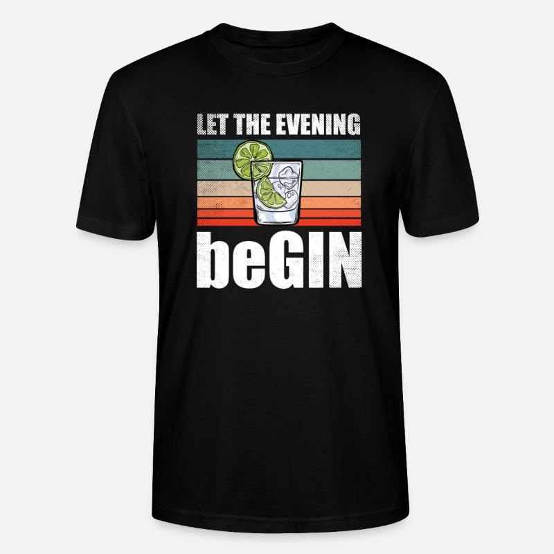 Let The Evening BeGin - Stanley/Stella Unisex Bio-T-Shirt CRAFTER - Schwarz