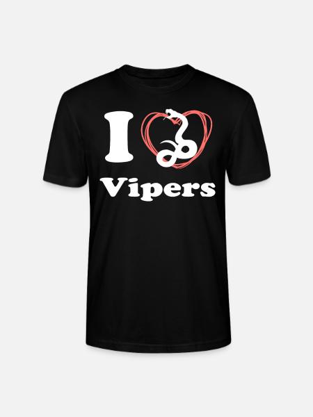 I love vipers - Stanley/Stella CRAFTER Unisex Organic T-Shirt - black