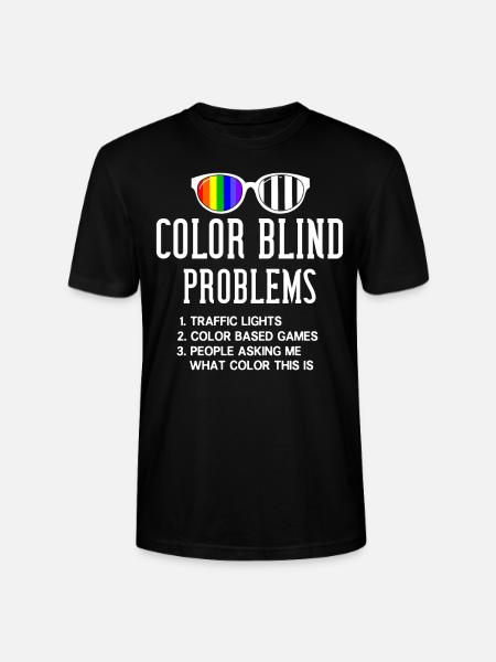 Lunettes de daltonisme daltonisme - T-shirt bio CRAFTER Stanley Stella Unisexe - noir