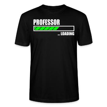 Barre de chargement du professeur - T-shirt bio CRAFTER Stanley Stella Unisexe - noir - Devant - Alina (178cm) & Michal (187cm)