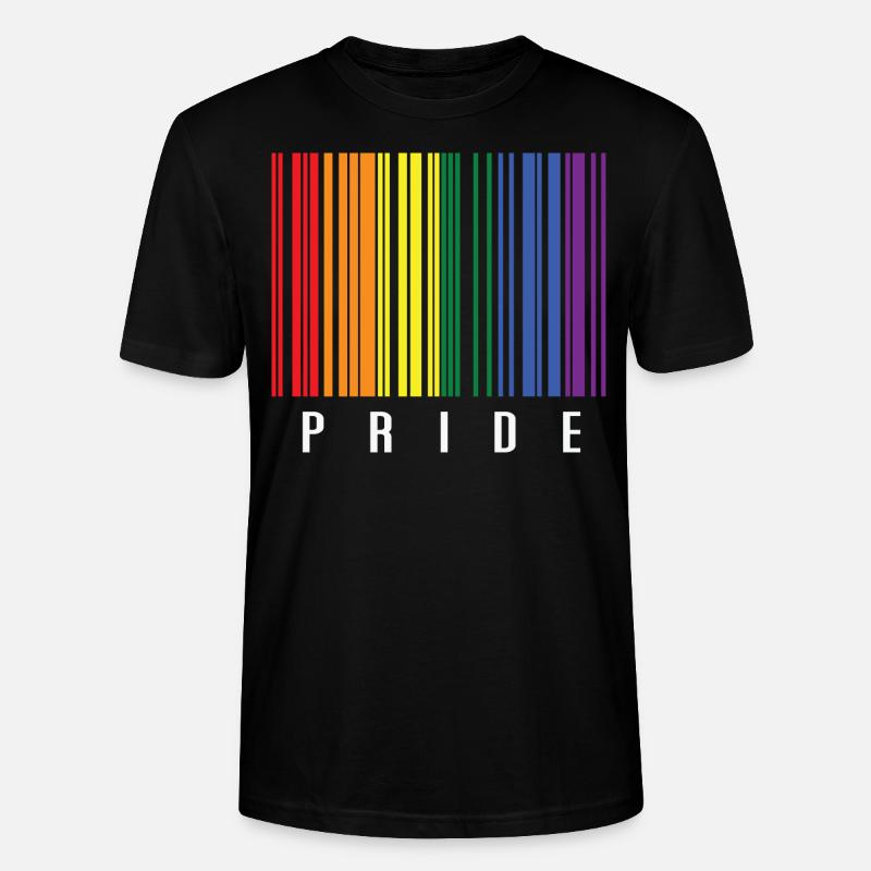 LGBTQ Barcode - T-shirt bio CRAFTER Stanley Stella Unisexe - noir