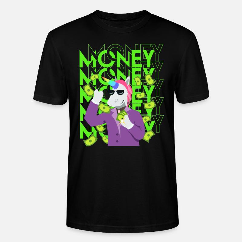Geld - Stanley/Stella Unisex Bio-T-Shirt CRAFTER - Schwarz