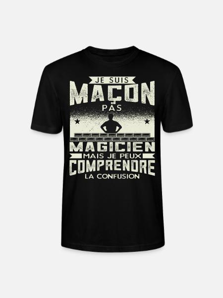 Maçon Maçonnerie Humour Macon - T-shirt bio CRAFTER Stanley Stella Unisexe - noir