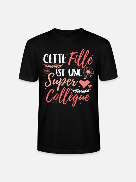 Collègue Cadeau - T-shirt bio CRAFTER Stanley Stella Unisexe - noir