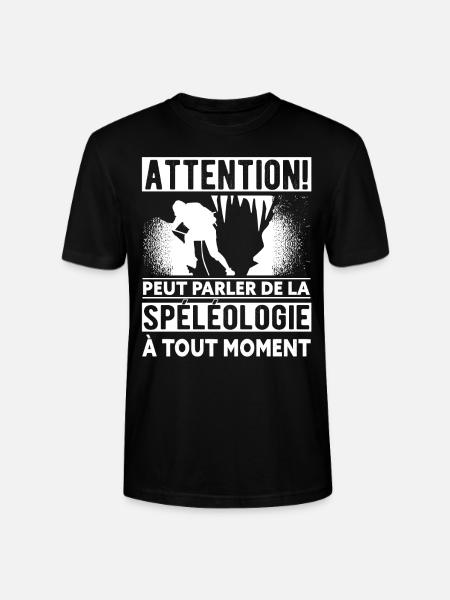 Spéléologie Humour Spéléologue - T-shirt bio CRAFTER Stanley Stella Unisexe - noir