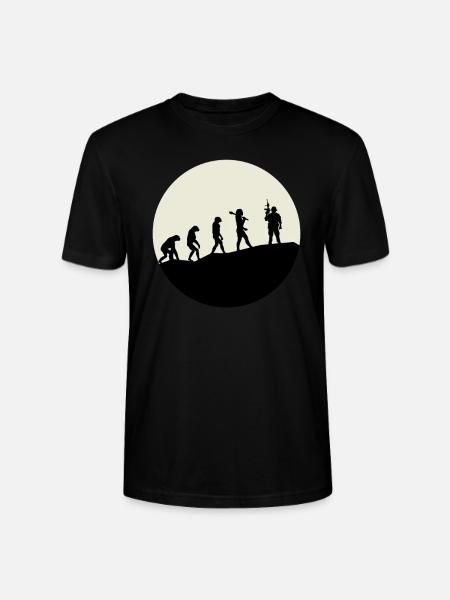 Opérateurs Evolution Moon - T-shirt bio CRAFTER Stanley Stella Unisexe - noir