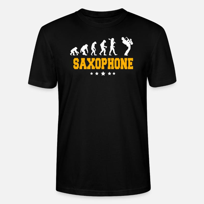 SAXOPHONE - Stanley/Stella Unisex Bio-T-Shirt CRAFTER - Schwarz