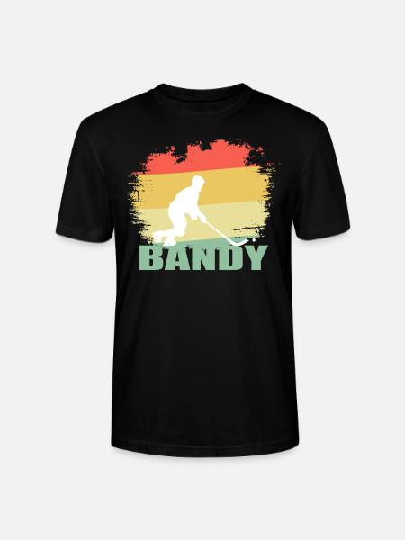 Retro Bandy Tshirt - Stanley/Stella CRAFTER Unisex Organic T-Shirt - black