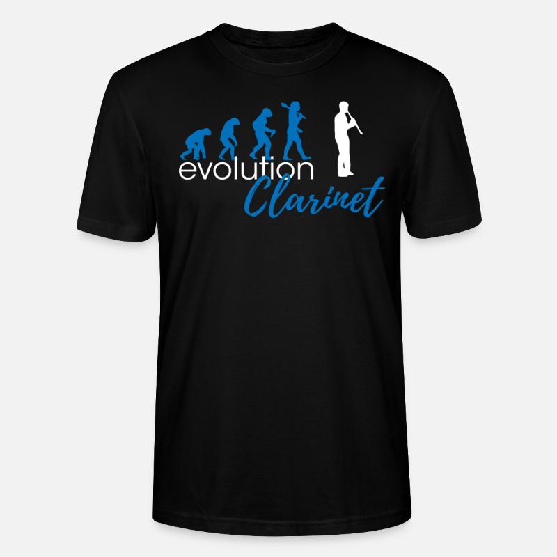 Évolution de la clarinette - T-shirt bio CRAFTER Stanley Stella Unisexe - noir