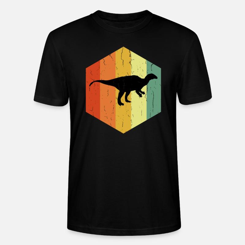 Plaqueosaurus Plateosaurus En détresse Hexagone - T-shirt bio CRAFTER Stanley Stella Unisexe - noir