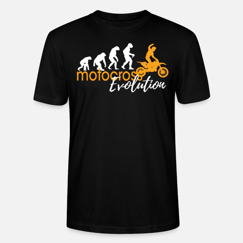 MOTOCROSS EVOLUTION - Stanley/Stella Unisex Bio-T-Shirt CRAFTER - Schwarz