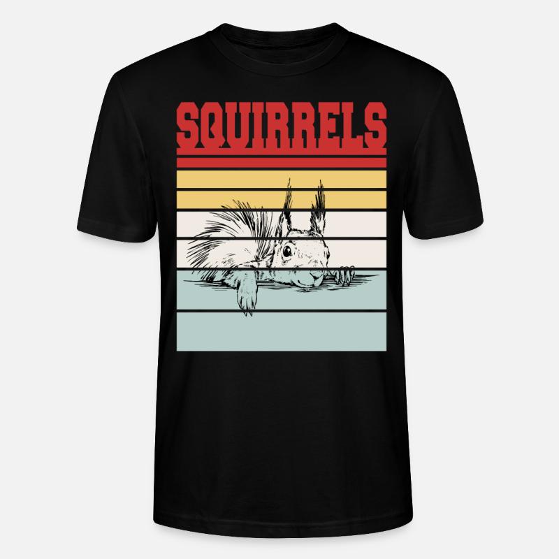 SQUIRRELS - Stanley/Stella Unisex Bio-T-Shirt CRAFTER - Schwarz