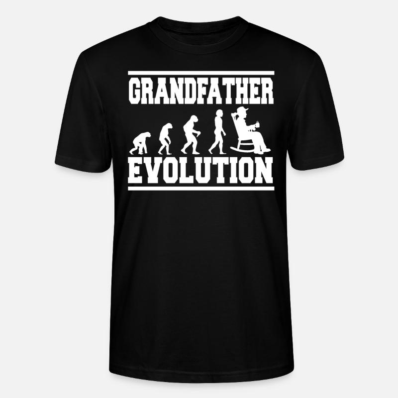 GRANDFATHER EVOLUTION Tea - Stanley/Stella CRAFTER Unisex Organic T-Shirt - black
