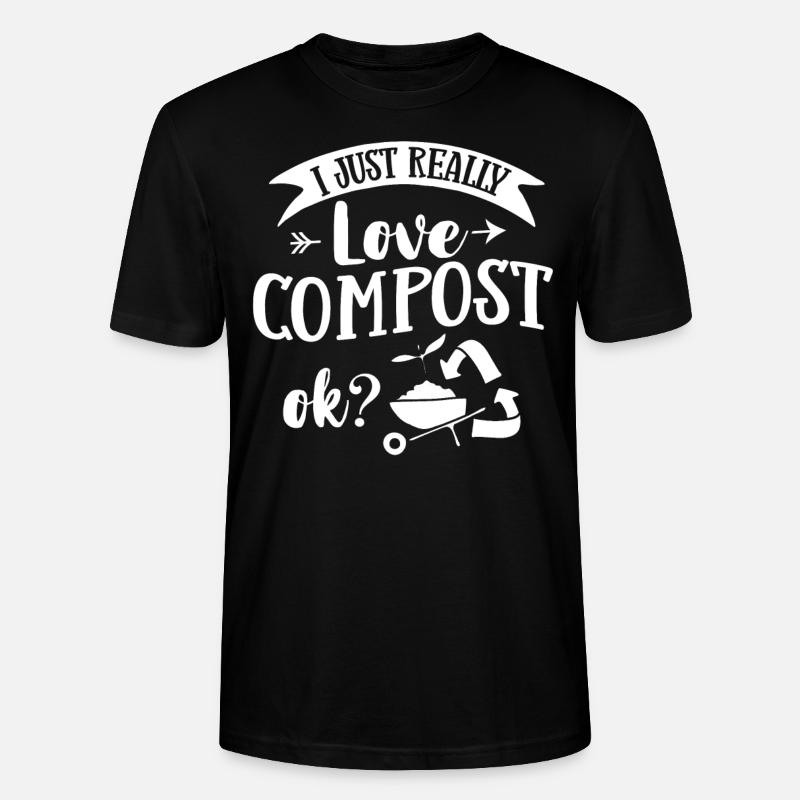 Kompostierung Kompost Wurm Abfall - Stanley/Stella Unisex Bio-T-Shirt CRAFTER - Schwarz