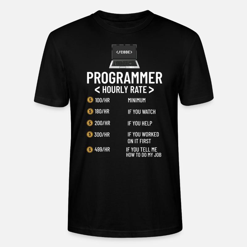 Programmierer Programmieren Computerentwickler Pc - Stanley/Stella Unisex Bio-T-Shirt CRAFTER - Schwarz