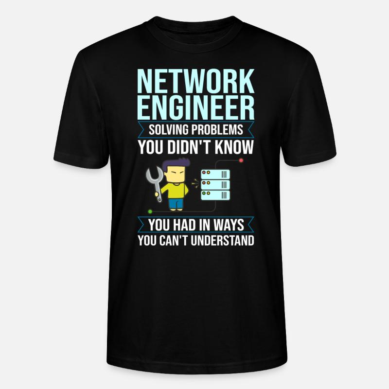 Netzwerkingenieur Network Engineer Computer - Stanley/Stella CRAFTER Unisex Organic T-Shirt - black
