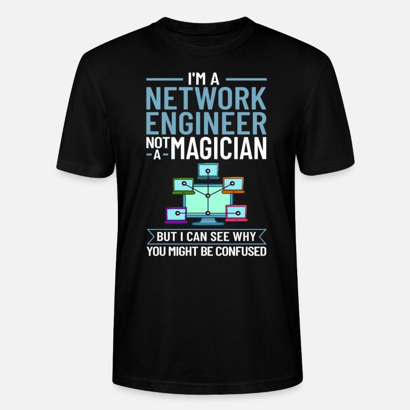 Netzwerkingenieur Network Engineer Computer - Stanley/Stella Unisex Bio-T-Shirt CRAFTER - Schwarz