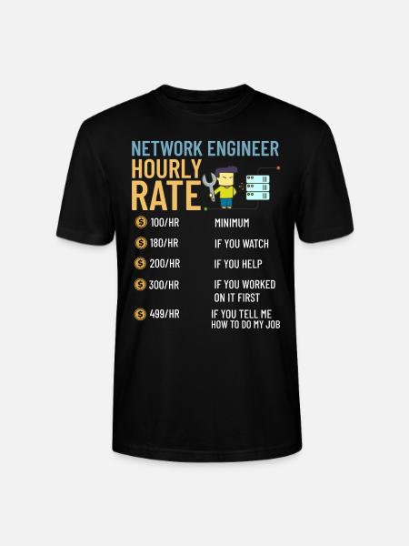Netzwerkingenieur Network Engineer Computer - Stanley/Stella CRAFTER Unisex Organic T-Shirt - black