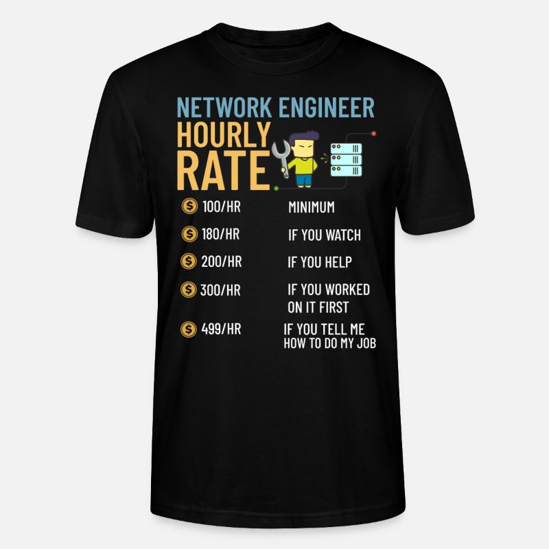 Netzwerkingenieur Network Engineer Computer - Stanley/Stella CRAFTER Unisex Organic T-Shirt - black