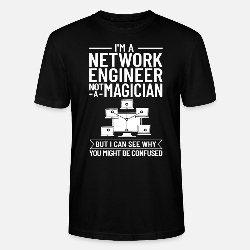 Netzwerkingenieur Network Engineer Computer - Stanley/Stella CRAFTER Unisex Organic T-Shirt - black