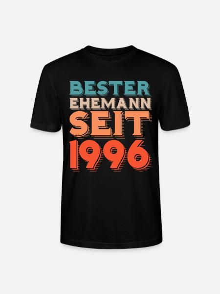 Bester Ehemann Seit 1996 - Stanley/Stella Unisex Bio-T-Shirt CRAFTER - Schwarz