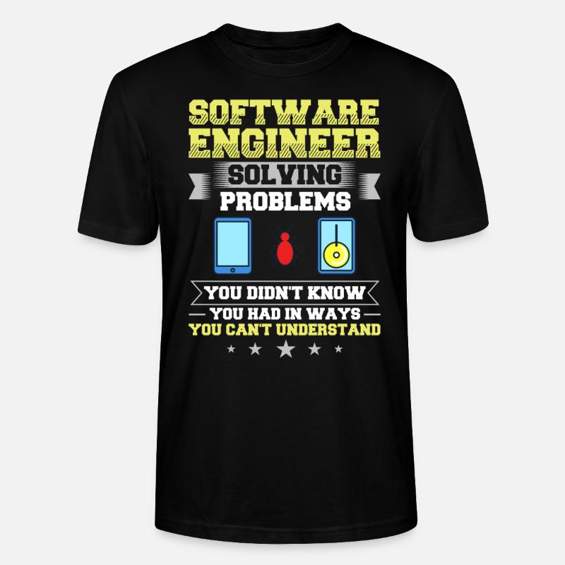 Software Engineering Softwaretechnik Ingenieur - Stanley/Stella Unisex Bio-T-Shirt CRAFTER - Schwarz