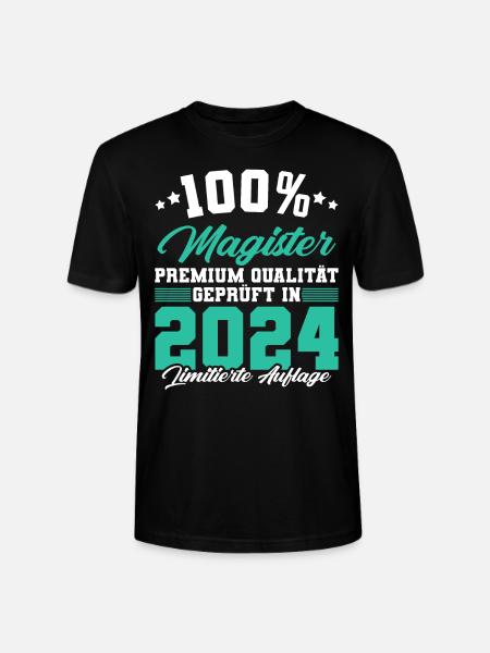 Magister 2024 Spruch Magisterabschluss - Stanley/Stella Unisex Bio-T-Shirt CRAFTER - Schwarz