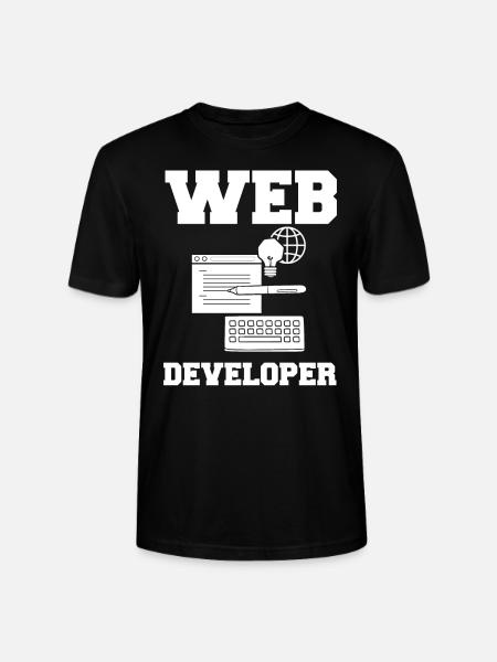 Web Entwicklung Webentwickler Entwickler Manager - Stanley/Stella Unisex Bio-T-Shirt CRAFTER - Schwarz