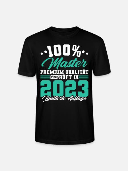 Master 2023 Abschluss Geschenk Studium Absolvent - Stanley/Stella Unisex Bio-T-Shirt CRAFTER - Schwarz