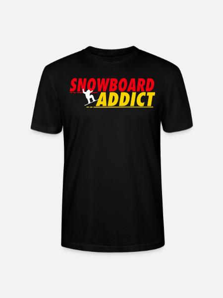Snowboard Addict - Stanley/Stella Unisex Bio-T-Shirt CRAFTER - Schwarz