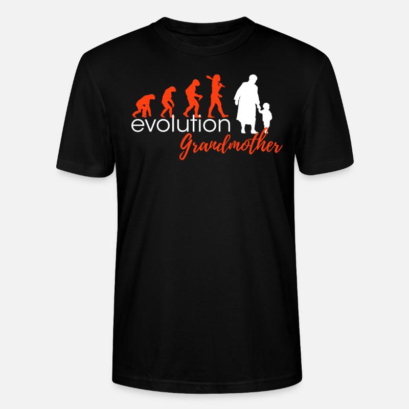 Grand-mère Evolution Designers Edition - T-shirt bio CRAFTER Stanley Stella Unisexe - noir