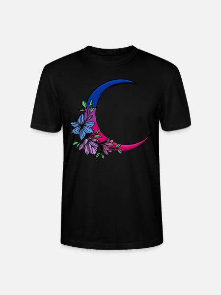 Bisexual Moon LGBT Bisexual Pride - Stanley/Stella CRAFTER Unisex Organic T-Shirt - black