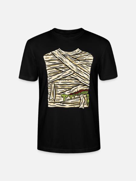 Mummy Costume Halloween - Stanley/Stella CRAFTER Unisex Organic T-Shirt - black