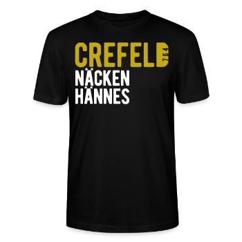 Crefeld 764 13 - Stanley/Stella Unisex Bio-T-Shirt CRAFTER - Schwarz - Vorne - Alina (178cm) & Michal (187cm)