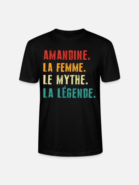 Amandine kvinden myten legenden - Stanley Stella CRAFTER unisex økologisk-T-shirt - sort