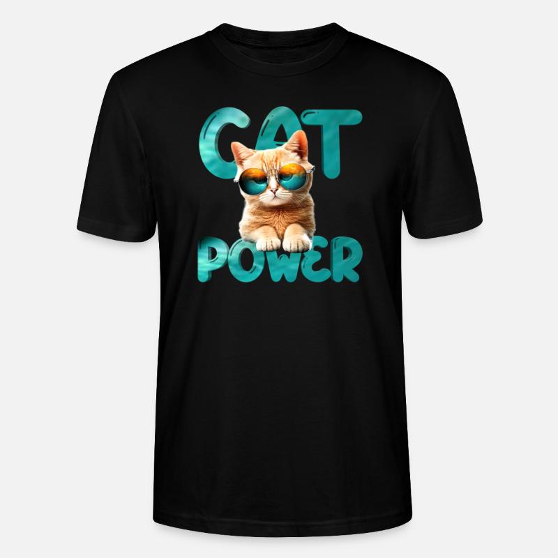 Cat Power - Stanley/Stella Unisex Bio-T-Shirt CRAFTER - Schwarz