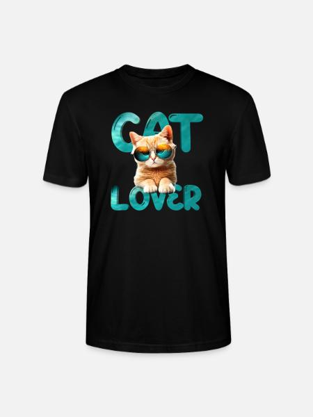 Cat lover - Stanley/Stella CRAFTER Unisex Organic T-Shirt - black