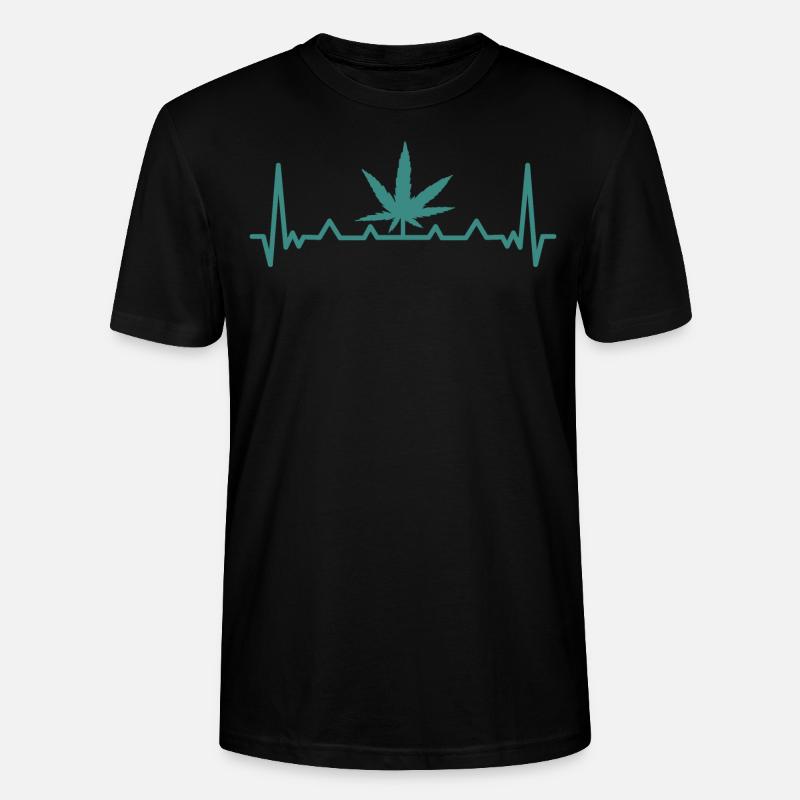 Cannabis Marihuana Weed Kiffen - Stanley/Stella Unisex Bio-T-Shirt CRAFTER - Schwarz
