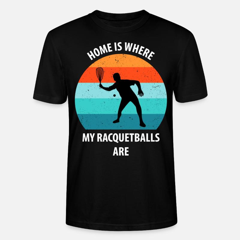 Racqueetball - T-shirt bio CRAFTER Stanley Stella Unisexe - noir