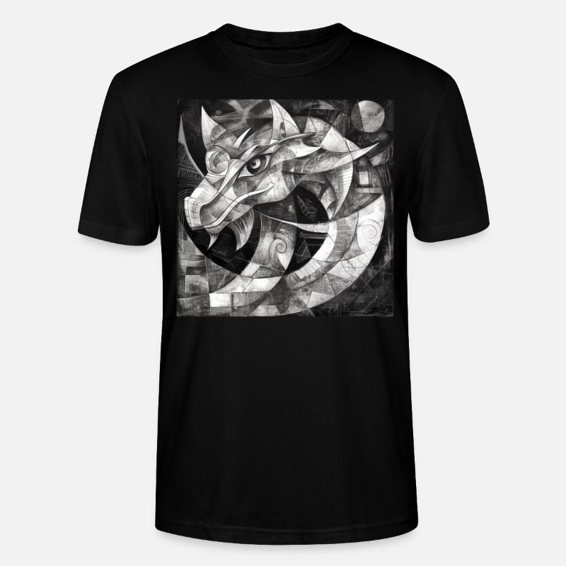 Le Dragon Noir - T-shirt bio CRAFTER Stanley Stella Unisexe - noir