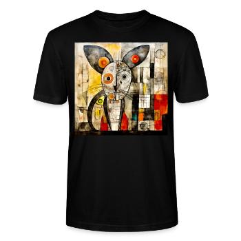 Fred der Unerschrockene - Stanley/Stella Unisex Bio-T-Shirt CRAFTER - Schwarz - Vorne - Alina (178cm) & Michal (187cm)